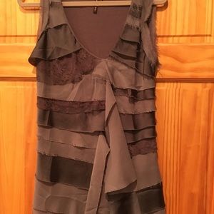 Flirty Ragged Edge Sleeveless Tank